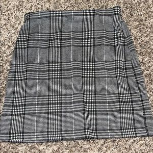 Divided Plaid Skirt